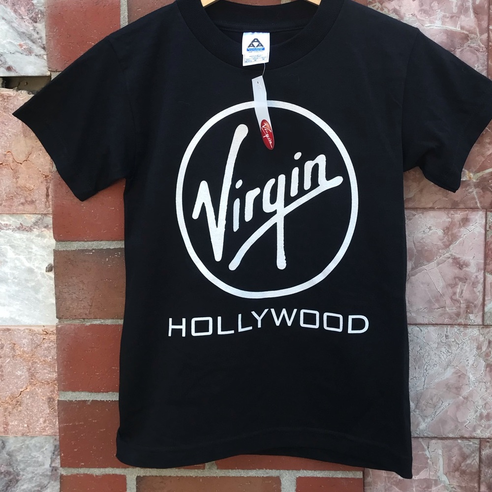 Virgin Mega Store Hollywood Black T shirt